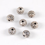 Maxbell 20Pieces Round Beads For DIY Bracelet Necklace Connector Spacer Charm Beads