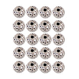 Maxbell 20Pieces Round Beads For DIY Bracelet Necklace Connector Spacer Charm Beads