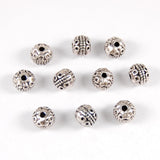 Maxbell 20Pieces Round Beads For DIY Bracelet Necklace Connector Spacer Charm Beads