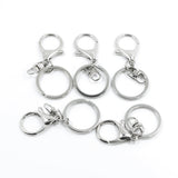 Maxbell 10 Pieces Mixed Color Lobster Clasps Key Chain Hook Split Ring Accessories