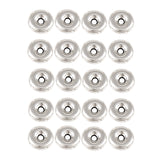 Maxbell 20 Pieces Round Gasket Flat Beads Bracelet Necklace Connector Spacer Beads