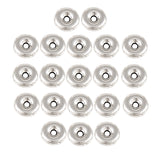 Maxbell 20 Pieces Round Gasket Flat Beads Bracelet Necklace Connector Spacer Beads