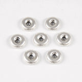 Maxbell 20 Pieces Round Gasket Flat Beads Bracelet Necklace Connector Spacer Beads