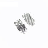 Maxbell 20 Piece Mixed Alloy Owl Shape Charms Pendants Jewelry Making Findings for DIY Bracelet Necklace Earrings