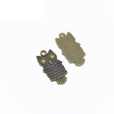 Maxbell 20 Piece Mixed Alloy Owl Shape Charms Pendants Jewelry Making Findings for DIY Bracelet Necklace Earrings