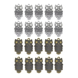 Maxbell 20 Piece Mixed Alloy Owl Shape Charms Pendants Jewelry Making Findings for DIY Bracelet Necklace Earrings