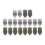 Maxbell 20 Piece Mixed Alloy Owl Shape Charms Pendants Jewelry Making Findings for DIY Bracelet Necklace Earrings