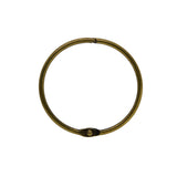Maxbell 10 Pieces Round Shape Metal Paper Photo Album Book Loose Leaf Hinged Binder Ring Key Ring Keychain DIY Craft, Diameter 73mm
