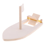 Maxbell Unfinished Wood Wooden Sailboat Model for Kids Painting Craft Children Toys for Painting Wood Crafts