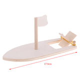 Maxbell Unfinished Wood Wooden Sailboat Model for Kids Painting Craft Children Toys for Painting Wood Crafts