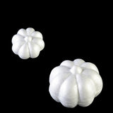 Maxbell 10 Pieces 3.15 x 2.56" White Smooth Polystyrene Foam Craft Halloween Punpkin for Arts & Crafts Christmas Halloween Party Decor Science Modeling and School Projects