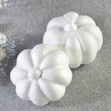Maxbell 10 Pieces 3.15 x 2.56" White Smooth Polystyrene Foam Craft Halloween Punpkin for Arts & Crafts Christmas Halloween Party Decor Science Modeling and School Projects