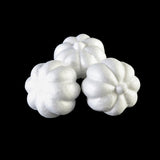 Maxbell 10 Pieces 3.15 x 2.56" White Smooth Polystyrene Foam Craft Halloween Punpkin for Arts & Crafts Christmas Halloween Party Decor Science Modeling and School Projects