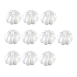 Maxbell 10 Pieces 3.15 x 2.56" White Smooth Polystyrene Foam Craft Halloween Punpkin for Arts & Crafts Christmas Halloween Party Decor Science Modeling and School Projects