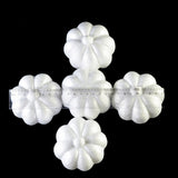 Maxbell 10 Pieces 3.15 x 2.56" White Smooth Polystyrene Foam Craft Halloween Punpkin for Arts & Crafts Christmas Halloween Party Decor Science Modeling and School Projects
