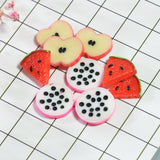 Maxbell 22 Pieces Lots Mixed DIY Flatbacks Resin Flat Back Pitaya Orange Apple Watermelon Carambola Banana Kiwi Cabochon Buttons Scrapbooking Slime Charm DIY Embellishment Craft