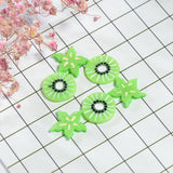 Maxbell 22 Pieces Lots Mixed DIY Flatbacks Resin Flat Back Pitaya Orange Apple Watermelon Carambola Banana Kiwi Cabochon Buttons Scrapbooking Slime Charm DIY Embellishment Craft