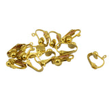Maxbell 12 Pack Gold Plated Colors Clip on Earring Findings Earring Converter Standard Ball with Easy Open Loop for DIY Jewelry Making Earring Accessories