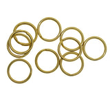 Maxbell 10 Pieces Round Solid Brass Split Key Ring Chain Hook Hardware Keyrings Keyschains Connector Bag Charms Clasp 20mm