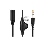 Maxbell 1M/3ft 3.5mm M/F Stereo Headphone Audio Extension Cable w/ Volume Control