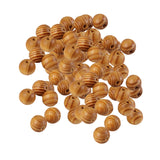 Maxbell 50Pieces Natural Round Wooden Spacer Bead DIY Jewelry Making Burlywood 12mm