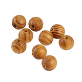 Maxbell 50Pieces Natural Round Wooden Spacer Bead DIY Jewelry Making Burlywood 12mm