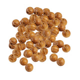 Maxbell 50Pieces Natural Round Wooden Spacer Bead DIY Jewelry Making Burlywood 12mm