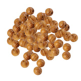 Maxbell 50Pieces Natural Round Wooden Spacer Bead DIY Jewelry Making Burlywood 12mm