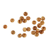 Maxbell 500 Pieces 6mm SMALL STRIPED ROUND WOODEN BEADS WOOD SPACER BEAD for DIY Jewelry Making Macrame Crafting Hair Accessories