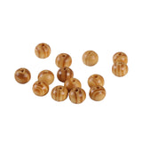 Maxbell 500 Pieces 6mm SMALL STRIPED ROUND WOODEN BEADS WOOD SPACER BEAD for DIY Jewelry Making Macrame Crafting Hair Accessories