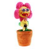 Maxbell Singing Dancing Toy - Musical Singing Dancing Sunflower - Electric Plush Toy Animal Figure Toy - Plush Doll Toy for Girls and Boys