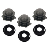 Maxbell 3x Spool Cap Kit for Stihl Head Cover 25-2 FS 90 100 110 120 130 55 80 83 85 Replacement Parts