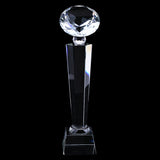 Maxbell Crystal Quartz 29cm Diamond Tops Trophy Award for Soprts Competition Winner