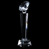 Maxbell Crystal Quartz 29cm Diamond Tops Trophy Award for Soprts Competition Winner