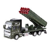 Maxbell Diecast Military Vehicle Model Rocker Launcher Truck for Kids Birthday Gift