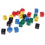 Maxbell 25Pcs Acrylic Six Sided Dice Dies 1-6 Digital for KTV Club Entertainment Toy