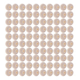 Maxbell 100 Pieces Large Hole BOHO 5mm Large Hole BOHO Natural Color Wood Abacus Beads Bulk Lots for Jewelry Making Craft DIY Macrame Bracelet Necklace