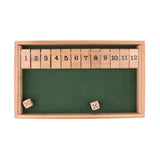 Maxbell Wood 1-12 Number Shut The Box Dice Game Toy for KTV Club Bar Drinking Games