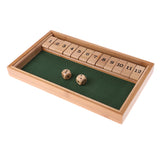 Maxbell Wood 1-12 Number Shut The Box Dice Game Toy for KTV Club Bar Drinking Games