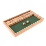 Maxbell Wood 1-12 Number Shut The Box Dice Game Toy for KTV Club Bar Drinking Games