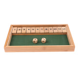 Maxbell Wood 1-12 Number Shut The Box Dice Game Toy for KTV Club Bar Drinking Games