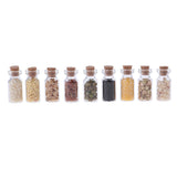 Maxbell 9pc Mini Dried Food Glass Jar Groceries Foods for 1/12 Dolls House Kitchen Accessory Decoration