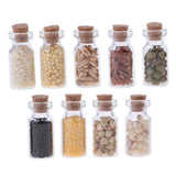 Maxbell 9pc Mini Dried Food Glass Jar Groceries Foods for 1/12 Dolls House Kitchen Accessory Decoration