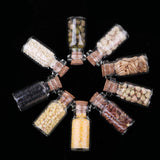 Maxbell 9pc Mini Dried Food Glass Jar Groceries Foods for 1/12 Dolls House Kitchen Accessory Decoration