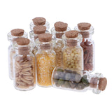 Maxbell 9pc Mini Dried Food Glass Jar Groceries Foods for 1/12 Dolls House Kitchen Accessory Decoration