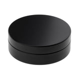 Maxbell 5 Pack Black Aluminum Empty Cosmetic Boxs Vial Bottles Round Pot Jars with Lid 100ml/3.5oz for Makeup Cream Sample Powder Tins Containers