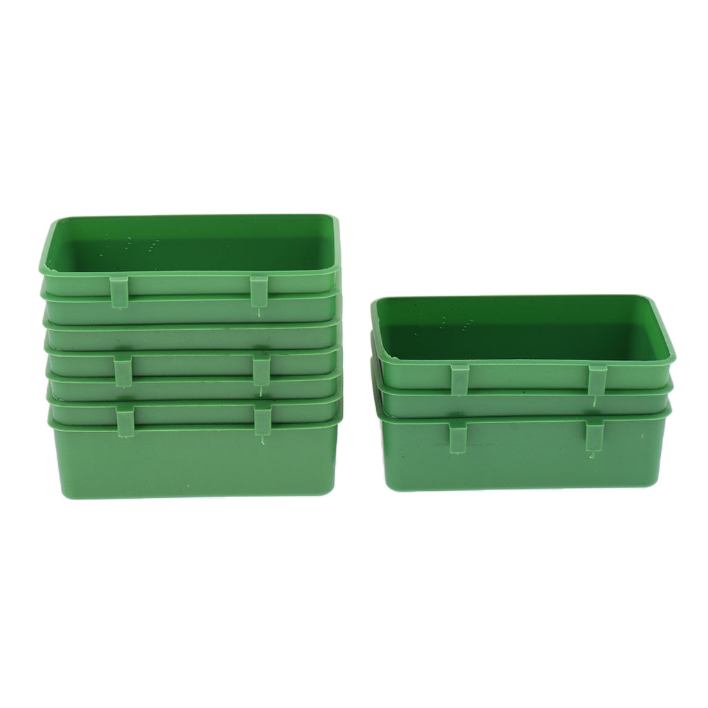 Maxbell 10Pcs Bird Parrot Food Water Plastic Bowl Cups Pigeons Cage Feeding Feeder