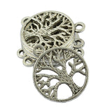 Maxbell 100 Pieces Tree of Life Shape Pendants Charms DIY for Necklace Jewelry Making and Crafts