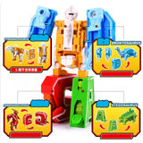 Maxbell Pack of 7 English Letters Armour Team Transforming Robot Toy Kids Party Bag Fillers - A-G