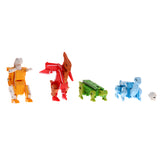 Maxbell Pack of 7 English Letters Armour Team Transforming Robot Toy Kids Party Bag Fillers - A-G